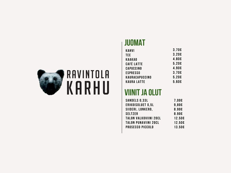 Kargu menu 1
